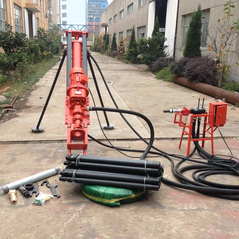 Customized Portable DTH Drill Rig Compact High Power 40m Multi Angle Drilling Machine For Small Mines And Road Works