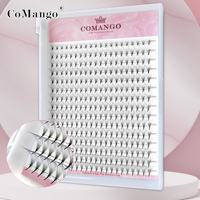 CoMango Wispy Pointy Base Premade Russian Volume Fans 3D 6D 10D 12D 14D 16D Lashes Extension 300 Fans False Mink Eyelashes