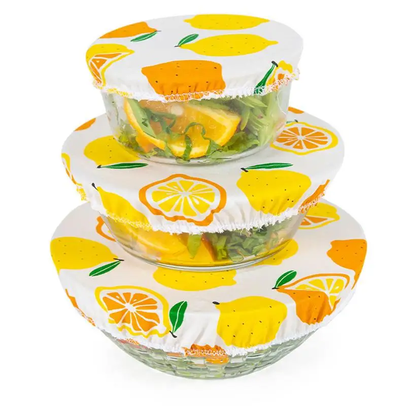 

Food Storage Covers Washable Stretch Fruit Salad Fresh Bowl Cloth With Pure Cotton High-elasticity Food Storage Covers For Famil