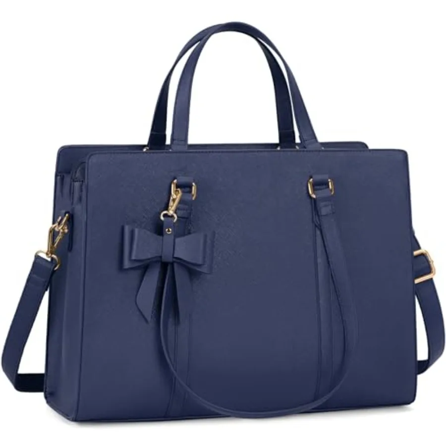 

Laptop Bag for Women 15.6 inch Laptop Tote Bag Waterproof Leather Computer Bag Large Lightweight Briefcase Professional Busines