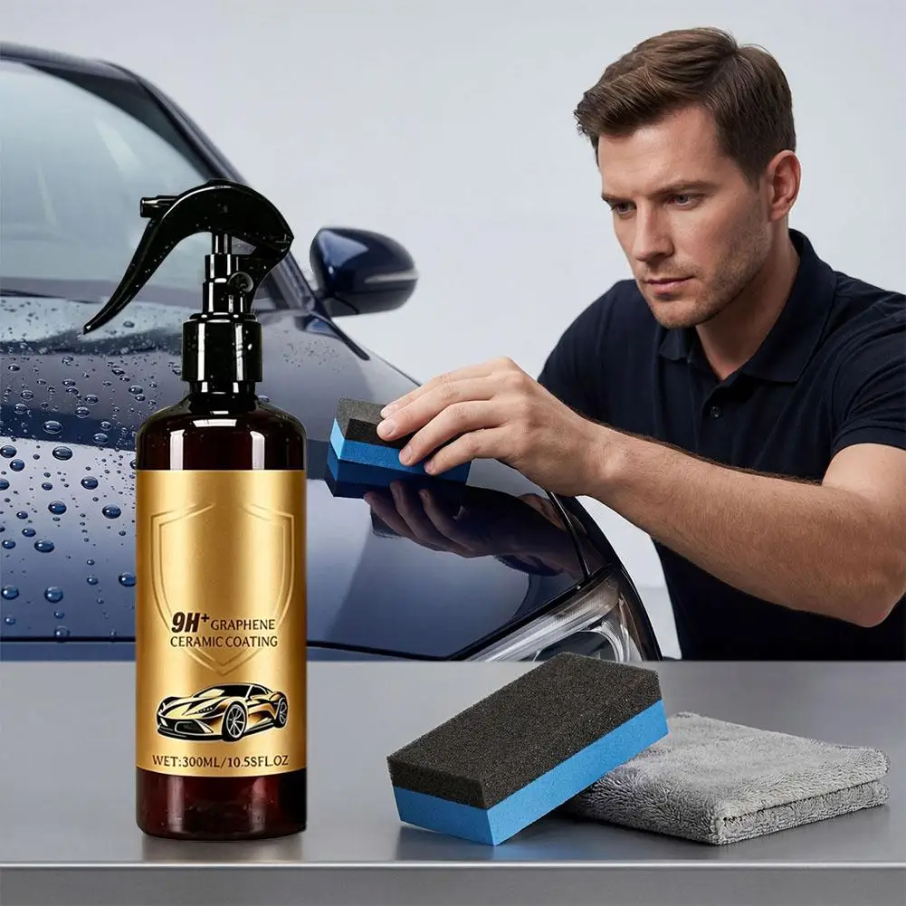 Graphen-Keramikbeschichtung 9H für Autos Kristallserum Hochglanz Autolack-Schutzset Politur für Auto-Detailing – Detail 4