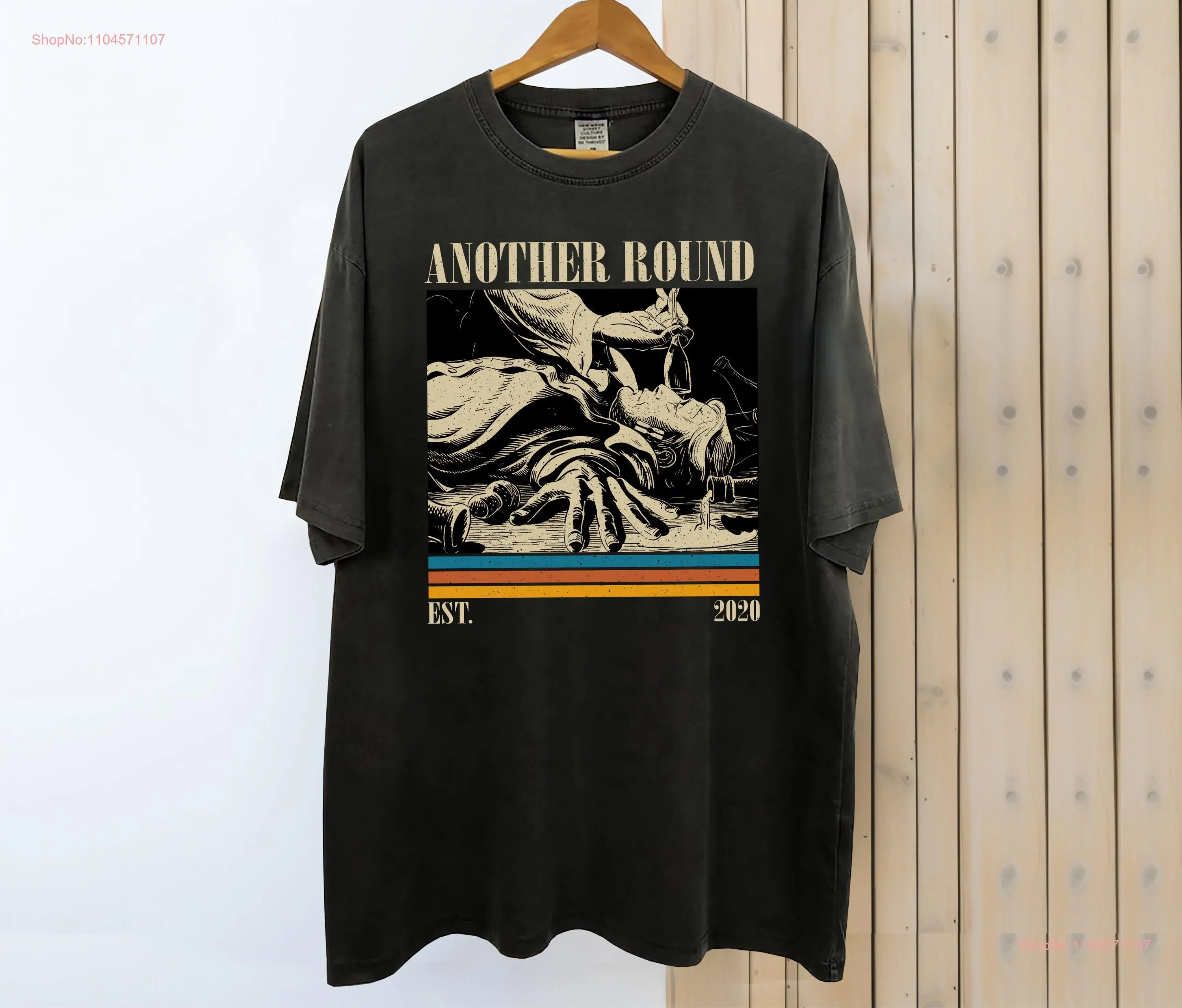 

Футболка Another Round Movie, винтажная классическая ретро-футболка для него с длинными или короткими рукавами