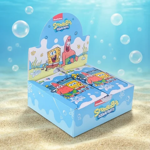 Original Box KABAO  SpongeBob SquarePants Card Mysterious Box Polaroid Card Full Box One Yuan Card Pack Anime Peripheral