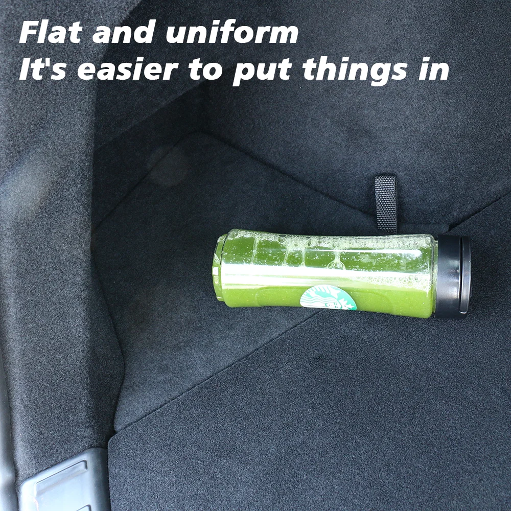 For Tesla New Model Y 2025 2026 Juniper Rear Trunck side Storage Box with Flocking or TPE Lids Covers and Drawstring