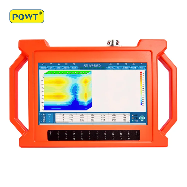 PQWT GT150A Multi Channels Geophysics Survey 150m Borehole Water Detector Underground Water Finder