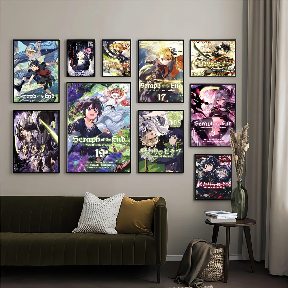 

Anime Seraph Of The End Classic Vintage Posters HD Quality Wall Art Retro Posters For Home Room Wall Decor