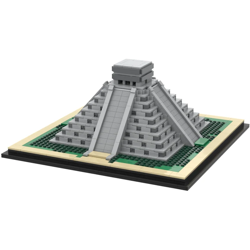 1273 個 MOC チチェン・イッツァ エル・カスティージョ モデルビルディング クリスマスギフト ブロック 建築組み立ておもちゃ 教育 子供の誕生日