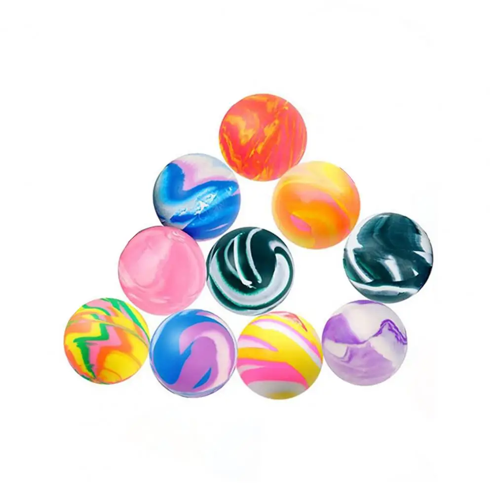 Spielzeit Bälle 10 stücke gemischte Farbe 25/30mm Gummi bälle Vending Spender Spaß springenden Ball Spielzeug für Kinder Weihnachten