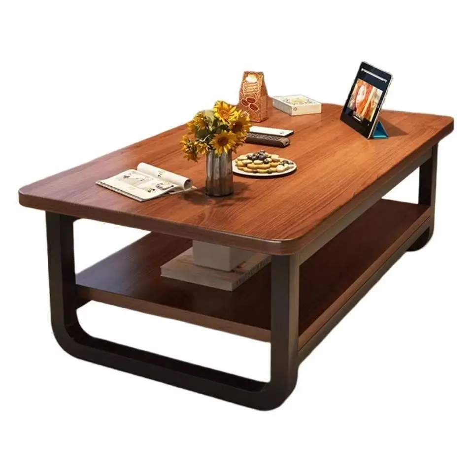 #Modern Simple High-End Home Use Solid Wood Coffee Table Durable Tea Table Furniture for Small Living Rooms Easy to Use
