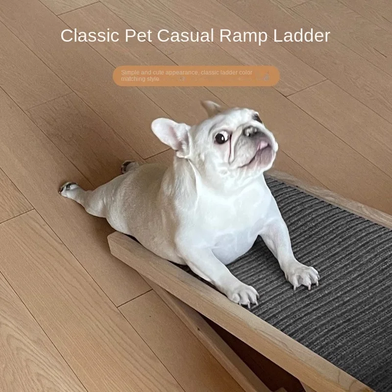 

Foldable Pet Climbing Ladder Stairs Pet Climbing Ladder Dogs and Cats Auxiliary Bed Ladder Senior Ramp Steps Foldable Small Dogs