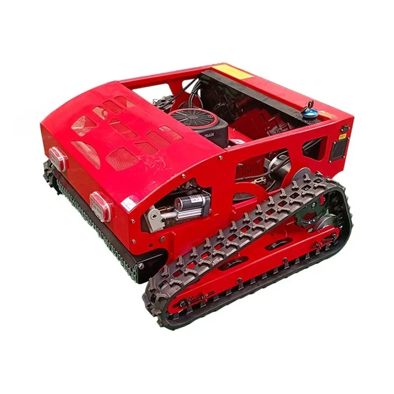 Crawler grass crusher all-terrain household small garden reclamation automatic four-stroke high horsepower