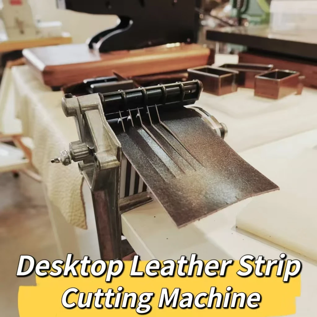 DIY Desktop Leather Strip Cutting Machine Used For Manual Cutting Of Straps Such As Waistbands Tassels Lace Etc With Blades