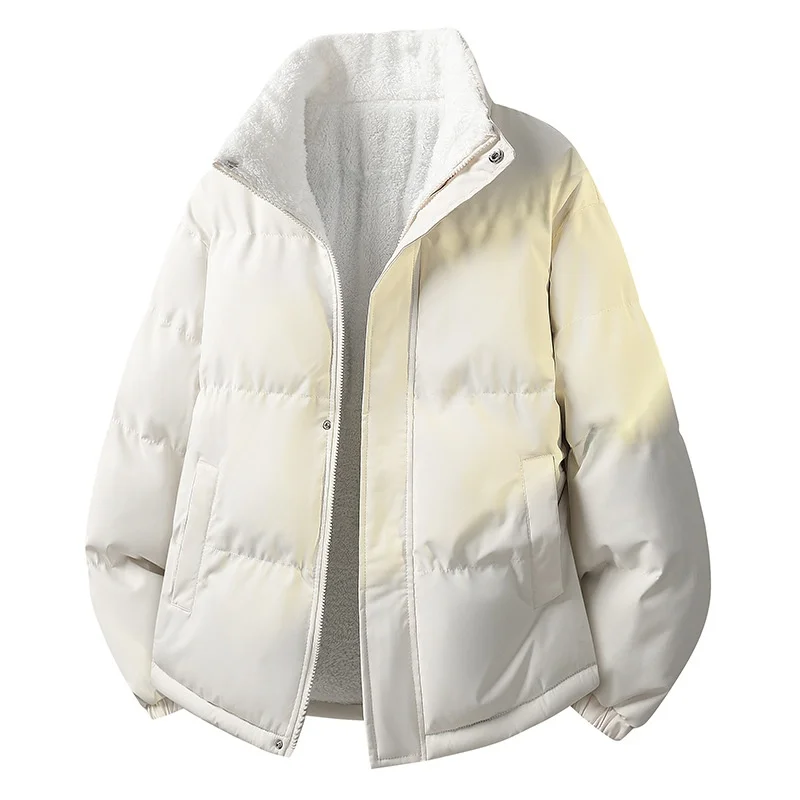 

Мужская зимняя утепленная хлопковая куртка-кардиган, повседневное модное теплое пальто из полиэфирного волокна