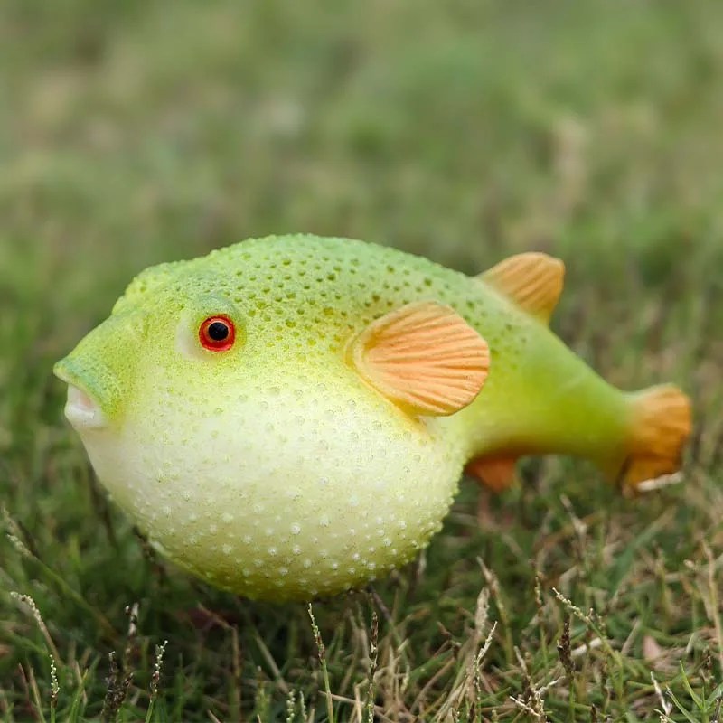 Puffer Fish Model Kids Playset Kid Toy Aquarium Ornament  Action Figure Ocean Fish Sculpture Sea Life Cognitive Toy Fish Toy