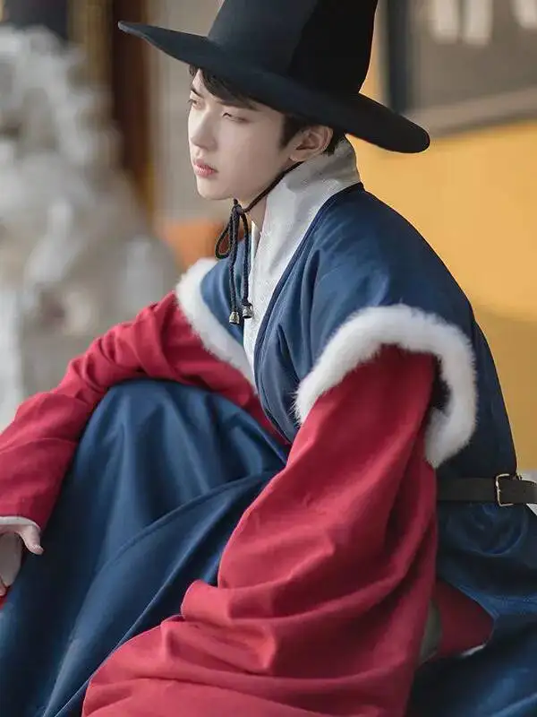 Chinesische Volkstanzkleidung Tage Stang Anzug Performance Kleidung Original Antiker Hanfu Mann Traditioneller Schwertkämpfer Cosplay Kostüm