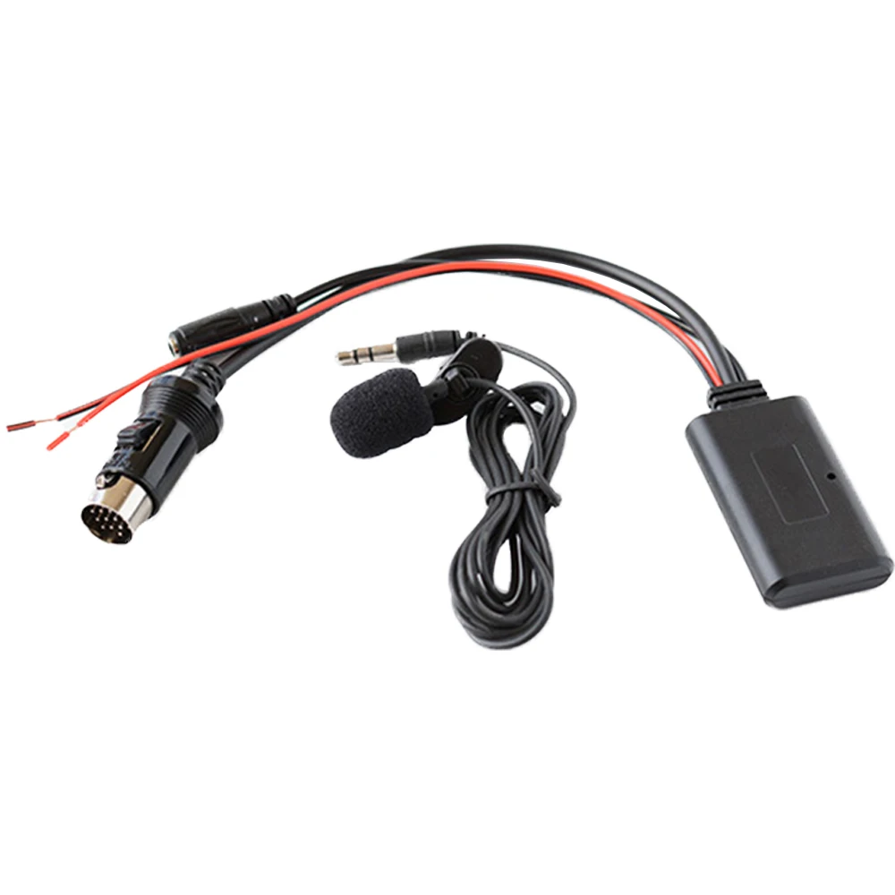 

Car Bluetooth Module AUX Audio Music Cable Adapter Aux-In Audio Cable Harness Microphone For Kenwood 13-pin CD Stereo