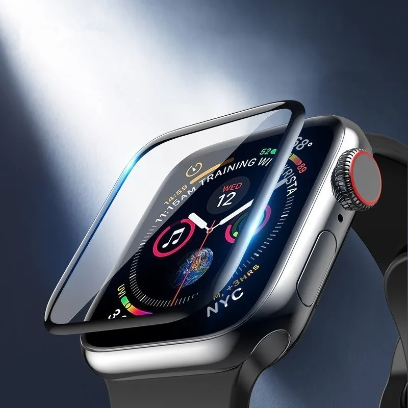 Hydrogel Full Coverage Soft Film For Apple Watch Series 9 8 7 6 5 SE Fits 38/42/40/44/41/45mm Self Healing Bubble Free HD Clear