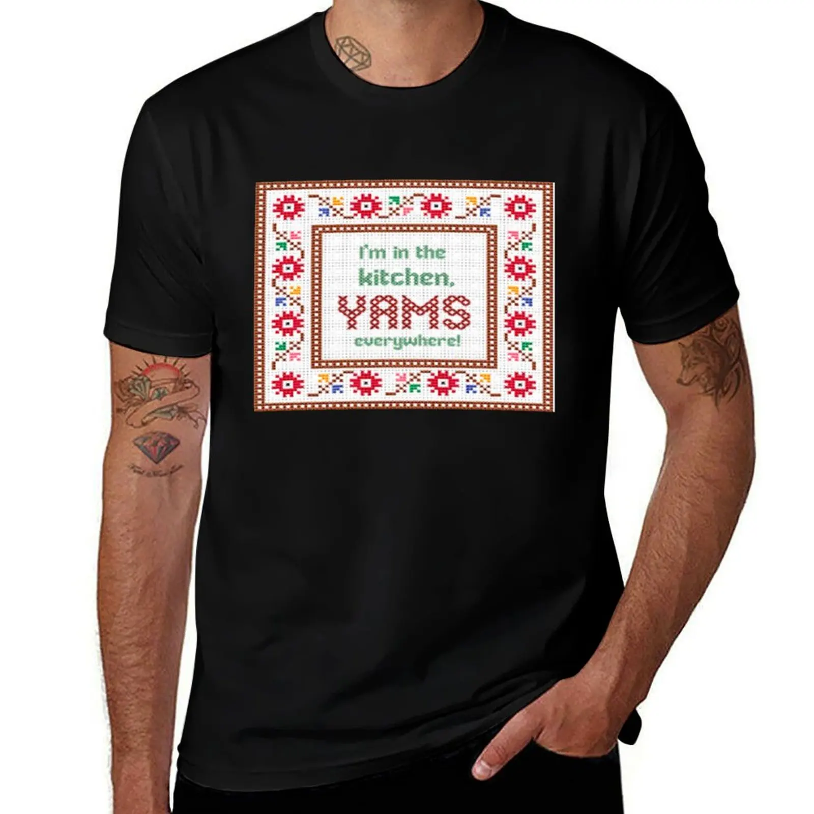 

2 Chainz in the kitchen yams everywhere (birthday song) T-Shirt cotton tshirt 100% essential t shirt T-Shirt