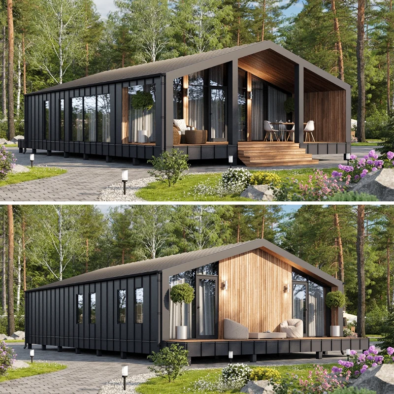 بناء الصلب في الهواء الطلق غرفة نوم متنقلة تصميم المقصورة شحن ممتاز منزل حاوية قابلة للتوسيع وحدات مسبقًا