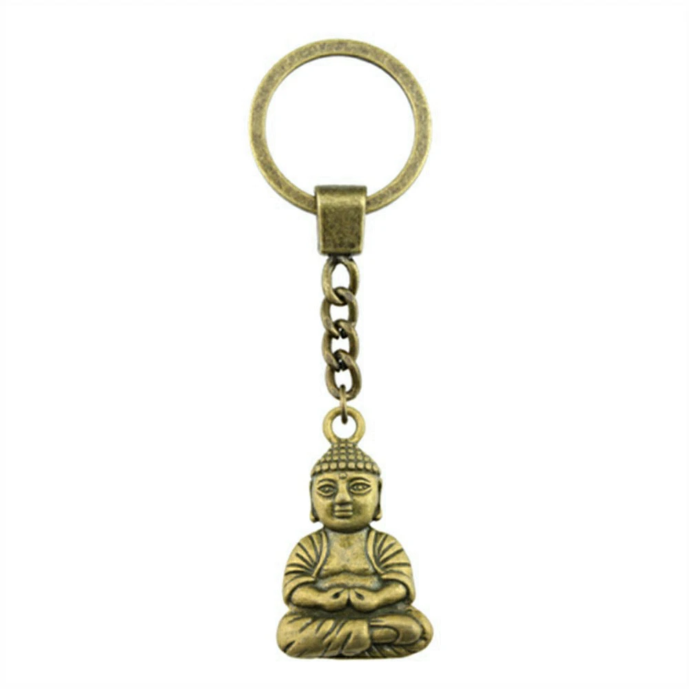 1pcs Buddha Key Chain Materials Jewelry Materials Wholesale Ring Size 30mm