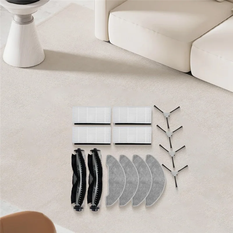 

B03C-For INOMI LE7 SE8 Parts Accessories Main Brush Side Brush HEPA Filter Mop Cloth Replacement