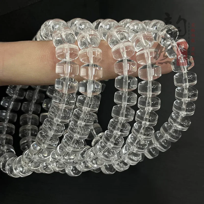 الطبيعية الأبيض عجلة الطب اللوحي القرص سوار قلادة اليد سلسلة مجوهرات فضفاض الخرز الملحقات الفضاء