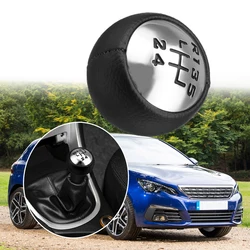 6 hız dişli çubuk vites topuzu araba vites kolu Peugeot 307 için 307 dişli kafası 308 407 5008 807 Citroen C3 C4 C5 oto aksesuarları