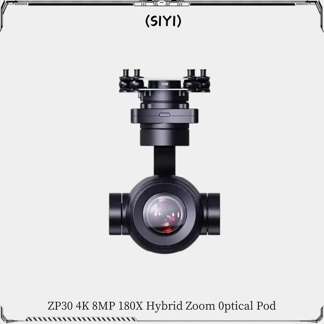 SIYI New ZR30 4K 8MP 180X Hybrid 30X Optical Pod Zoom Gimbal Camera with AI Smart Identify and Tracking 1/2.7 Sony Sensor