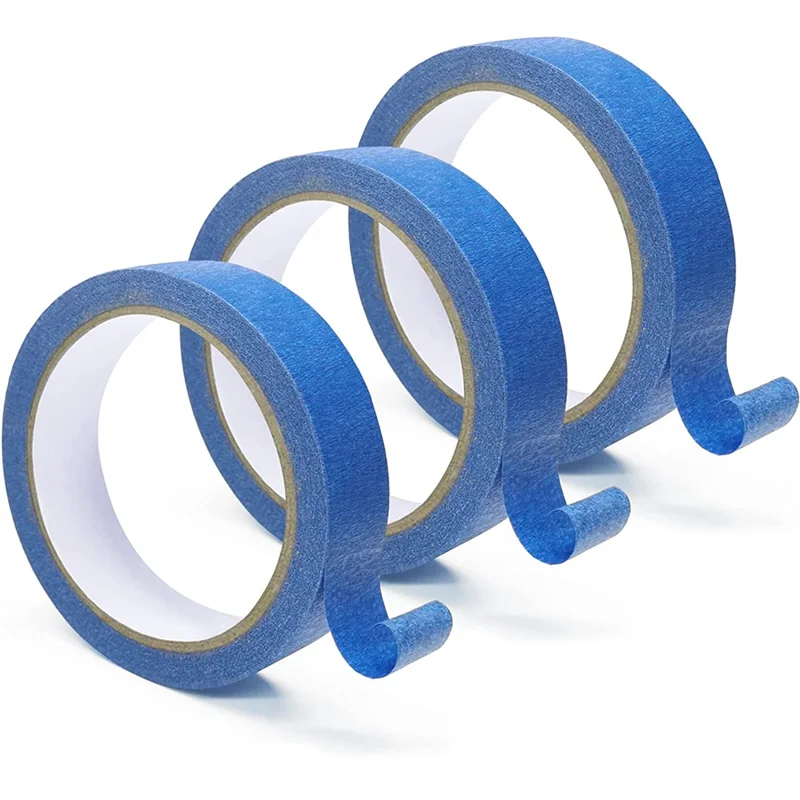AA63 HOT 1Set Blue Painters Tape Safe Wall Painting، Edge Finishing-1 بوصة × 22 ياردة أزرق