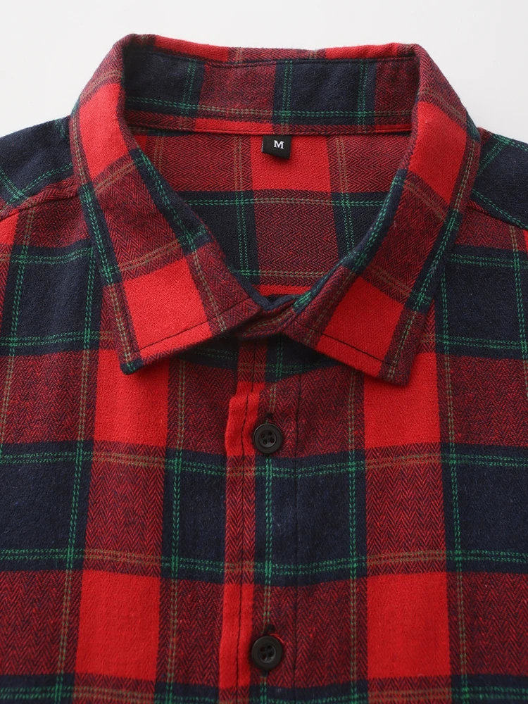 M-3XL Men\'s Shirt Long Sleeve Non Iron Wrinkle Resistant Business Dress High End Professional Casual Suit Plaid Shirt