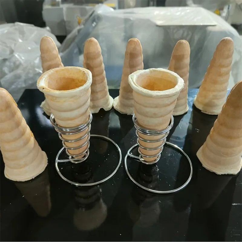 #4-Cone Spiral Pizza Cone Forming Machine Street Food Pizza Cone Shaping Machine Rotary Pizza Cone Oven Display Cabin(Customized