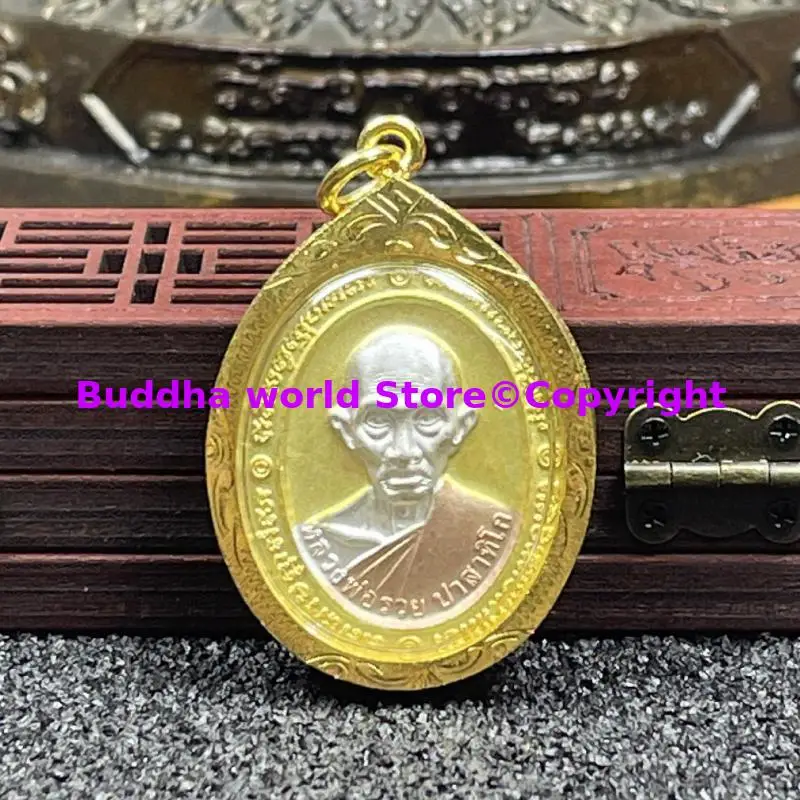 Thailand temple 2024 Luang Pu Tim Amulet Effective God of wealth Buddha figure Pendant Bring good luck Recruit wealth money