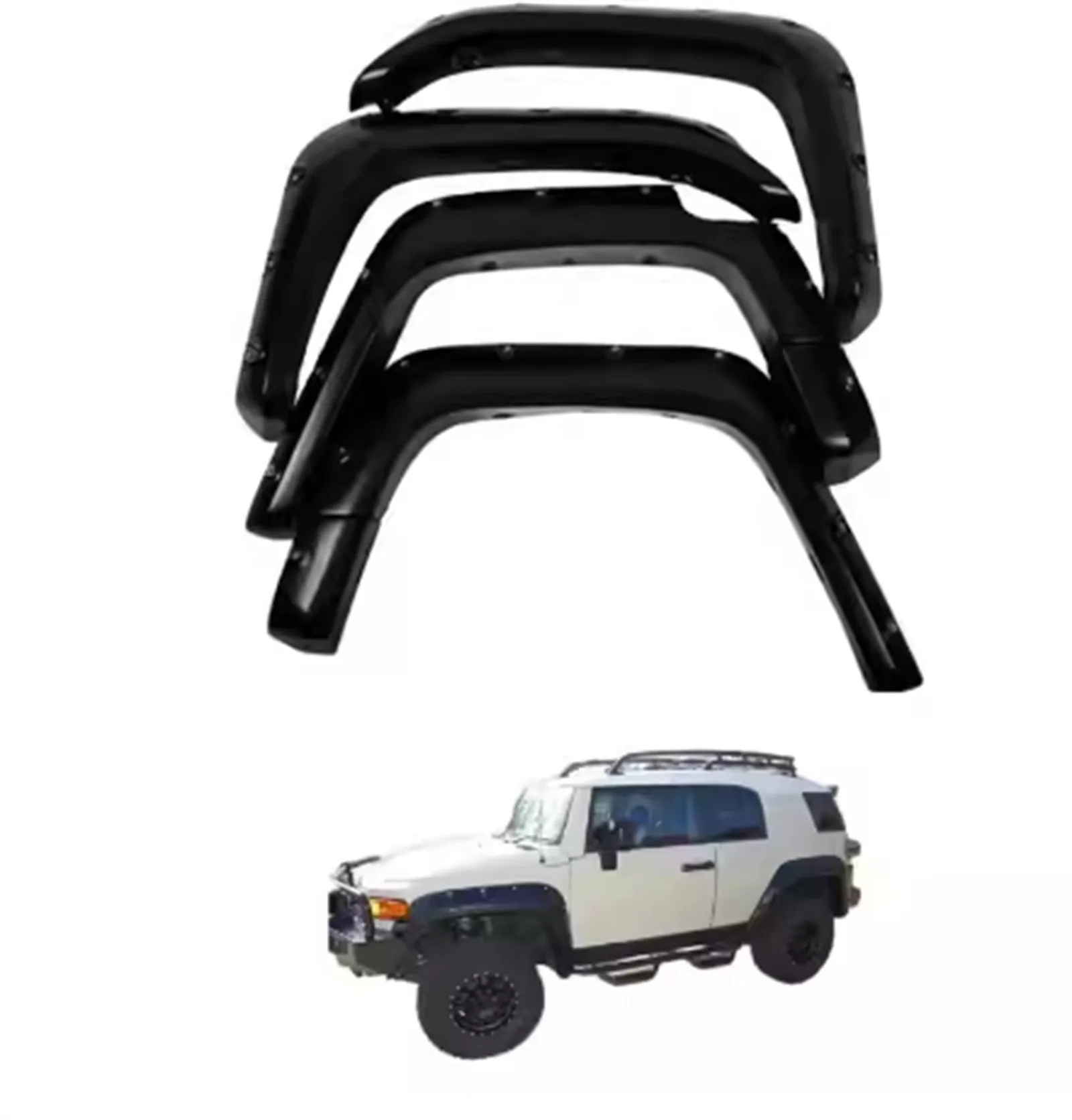 Car Fender Flares Arch Wheel Eyebrow for Toyota FJ CRUISER Protector Mudguard Fender Wheel Protector Guard