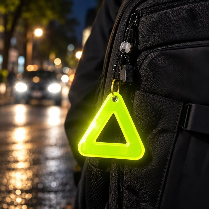 1/5Pcs Night Reflective Warning Safety Tag Commuting High Visibility Warning Pendants for Men Women Night Running Hiking Camping