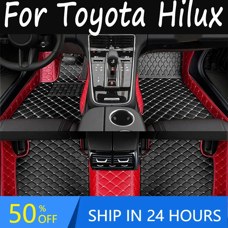 Car Floor Mats For Toyota Hilux 2022 2021 2020 2019 2018 2017 2016 2015 2014 2013 2012 2011 2010 2009 Custom Carpets Cover Rug