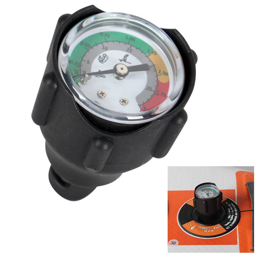 Surfing 30PSI 2BAR Gauge Kayak Pressure Gauge Fine Scale PP Material Pure Copper Movement Accurate Measurement