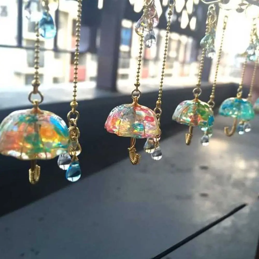 متعددة الوظائف ثلاثية الأبعاد سيليكون الايبوكسي DIY قلادة صنع المجوهرات أداة الأشعة فوق البنفسجية الراتنج قالب مظلة الشكل #4