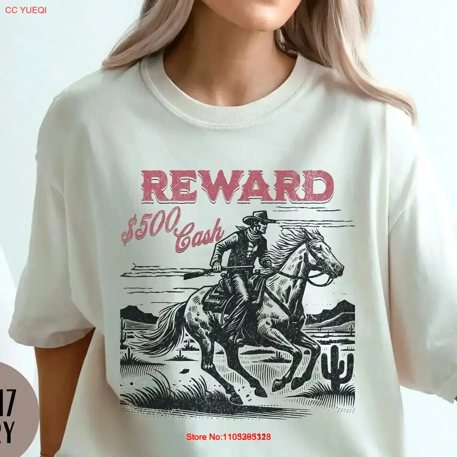Vintage Western Outlaw T shirt Cowboy Wild West Lover Rustic for Dad Washed streetwear graphic fashion homme Soft vintage