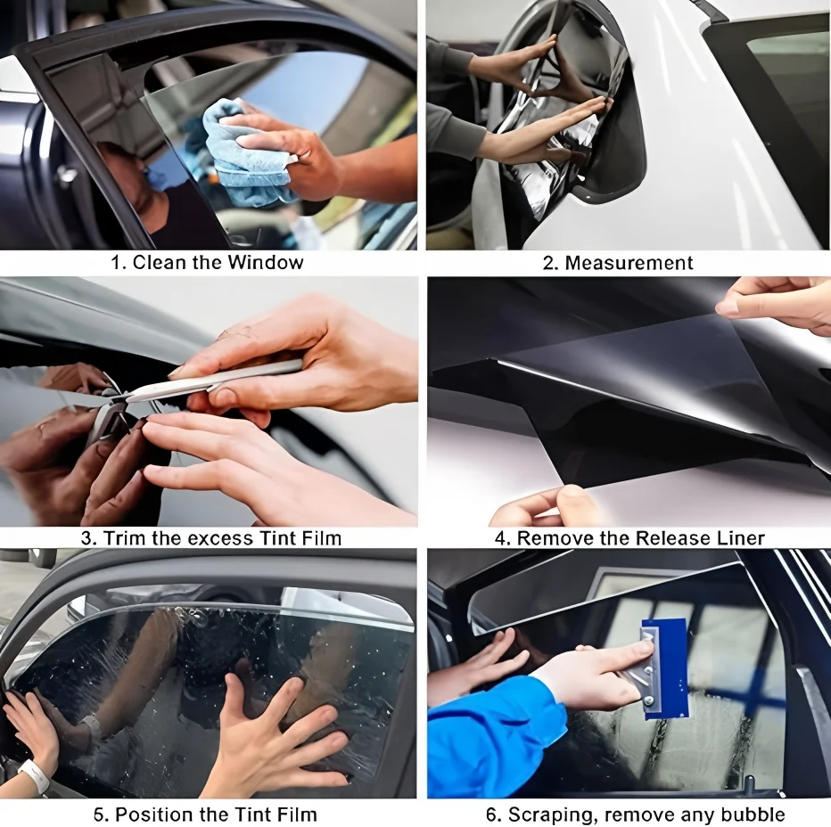 Polarized Car Window Tint Film Vinyl Glass Privacy Film Auto Anti