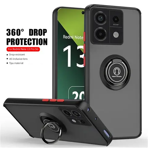 Custodia protettiva antiurto per Xiaomi Redmi Note 13 14 12 11 Pro Plus 11S 12S 10 9 Redmi 13C 12C 10C Anello magnetico Supporto Cover per telefono