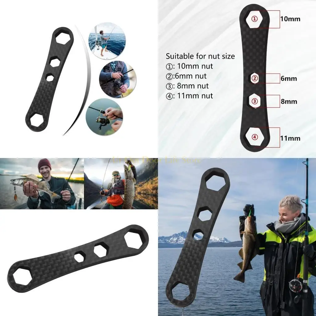 

77UF Портативные углеродные рыболовные катушки, гаечный ключ для ремонта, профессиональные гаечные ключи, инструмент