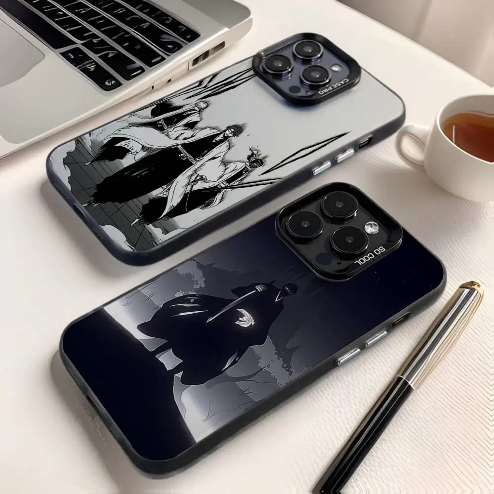 

A-Aizen S-Sousuke Anime Phone Case For iPhone 16,15,14,13,12,11,8,7,Pro,Max,Plus,Mini,XS,SE Anti Fall Black Matte Hard