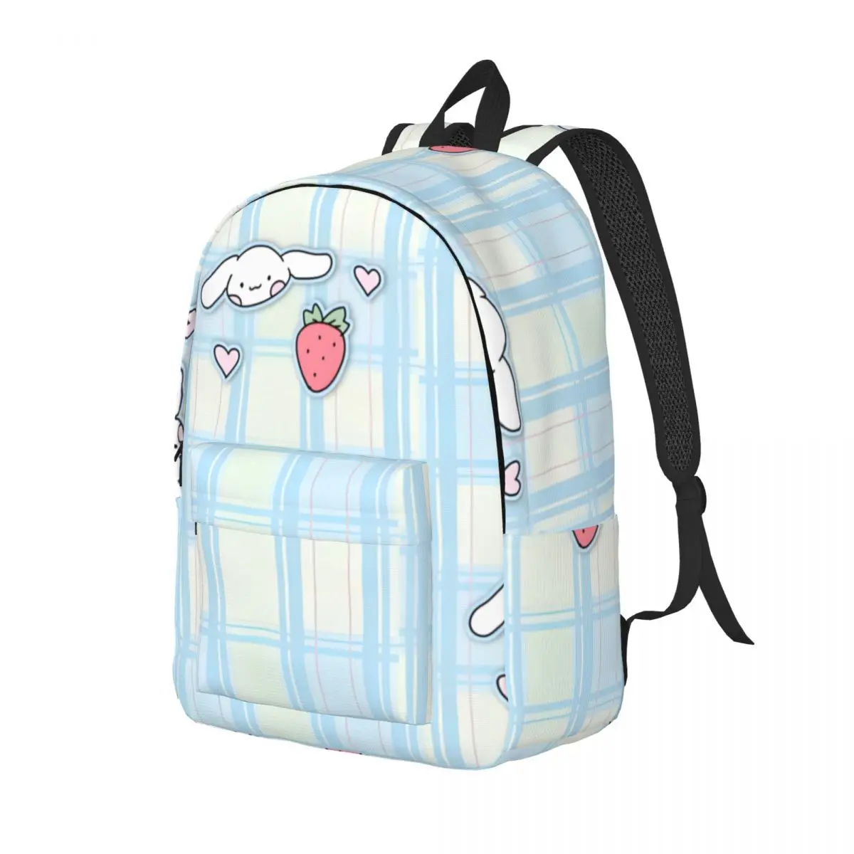 Camping Cinnamoroll Wallpaper Illustration Sturdy Shoulder Versatile Sanrio Storage Bag Couple Bookbag Birthday Gift