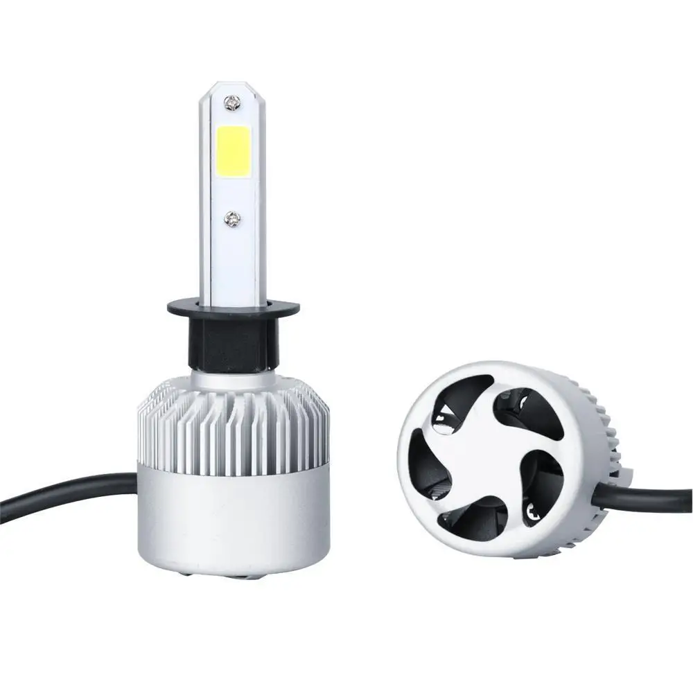 

H1 LED Headlight Mini Head Lamp Light 1:1 Size Car Bulbs Error Free CANBUS with Fan 6000K White