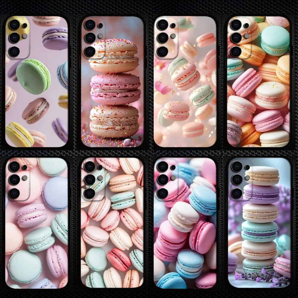

delicious colorful macarons Phone Case For Samsung S25/S24/S23/S22/S21/S20/Plus,Fe,Lite/Others Black Cover