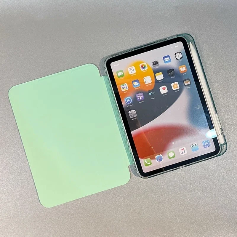 حافظة كمبيوتر لوحي شفافة جديدة لعام 2025 لجهاز IPad 11th Gen A16 10th 9/8/7th 10.2 " Pro 12.9 " Air 11 13 M3 2025 Mini 7 6 5 4 غطاء مقاوم للصدمات