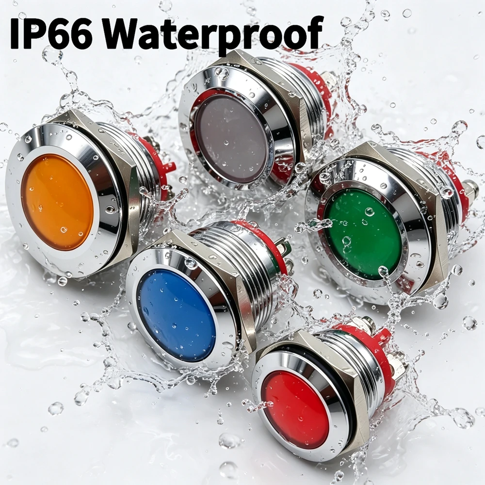 16/19/22mm 24V Metal Waterproo - огляд і ціна Signal Panel Orange