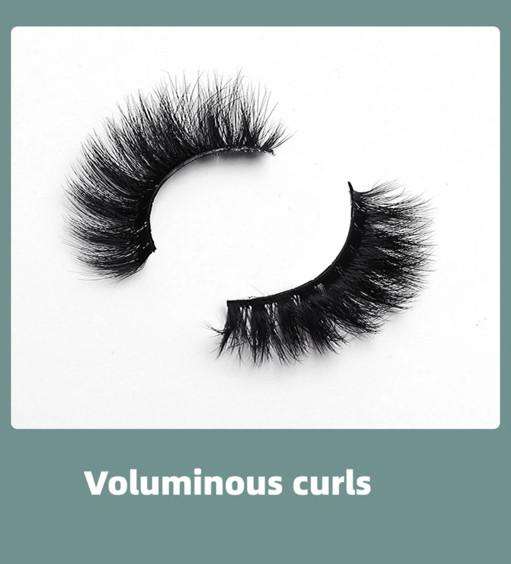 3D立体ミンクファーつけまつげ ハンドメイド ナチュラルまつげ 100%クルエルティフリー フルストリップまつげ メイクアップ 3Dミンクまつげ