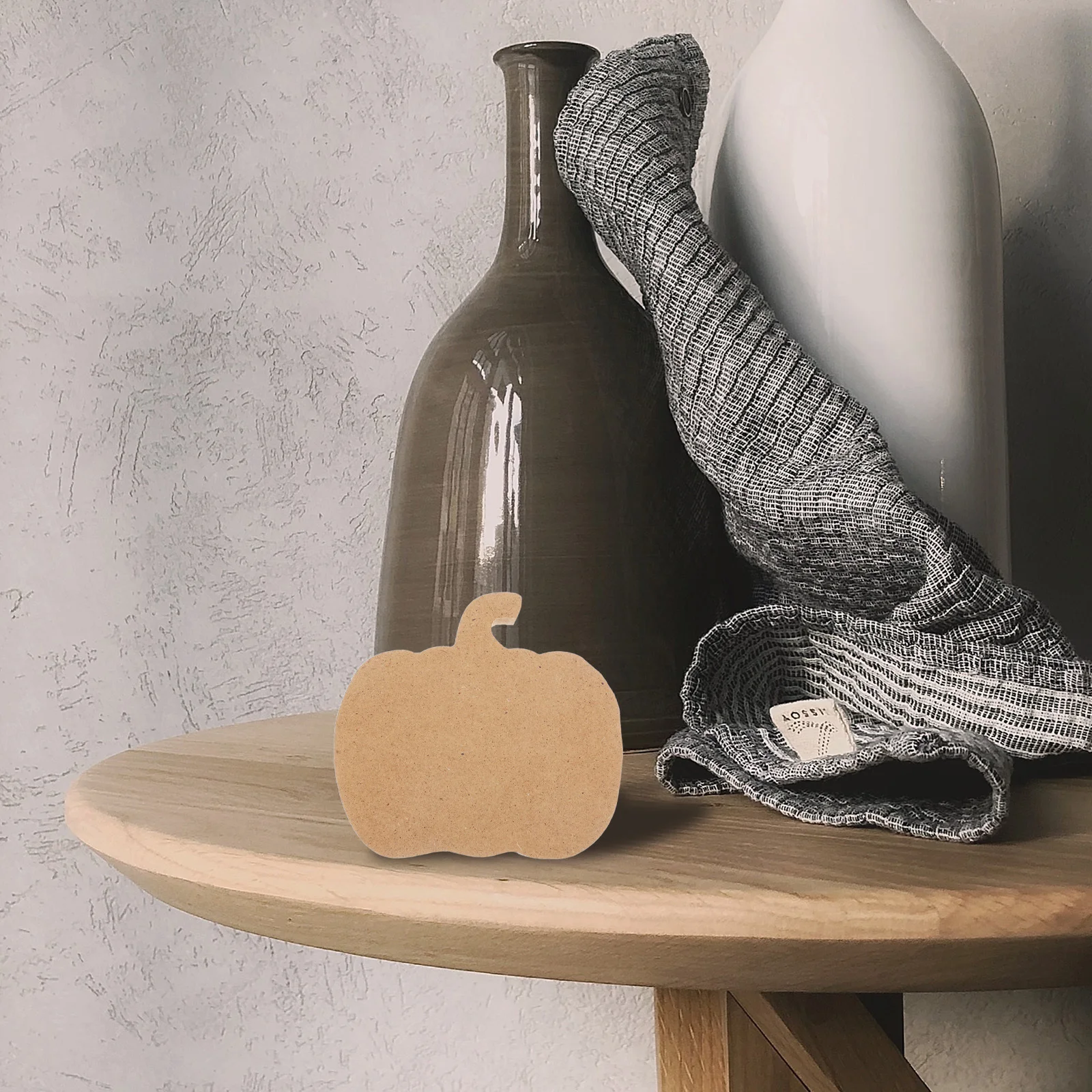 10 قطعة من حلي اليقطين الخشبية، قواطع غير مكتملة، ديكور طاولة الهالوين، لوازم حرفية، ديكور طاولة الهالوين