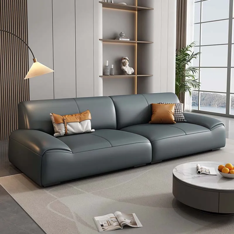 Minimalistyczna Sofa do salonu skóra naturalna nowoczesne eleganckie sofy salon wygodne meble Divani Soggiorno Nordic